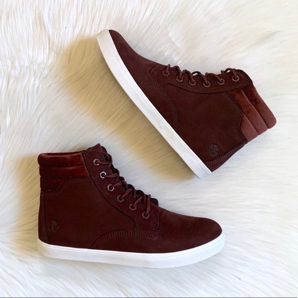 Timberland Burgundy Dausette Sneaker Boots - Picture 6 of 8